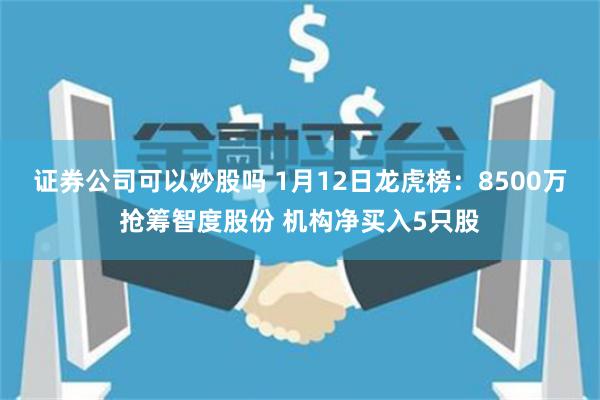 证券公司可以炒股吗 1月12日龙虎榜：8500万抢筹智度股份 机构净买入5只股